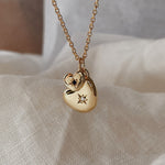 1.0 CT Pear Bezel Solitaire Lab Grown Diamond Necklace