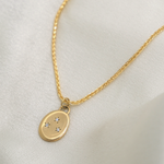 1.0 CT Pear Bezel Solitaire Lab Grown Diamond Necklace