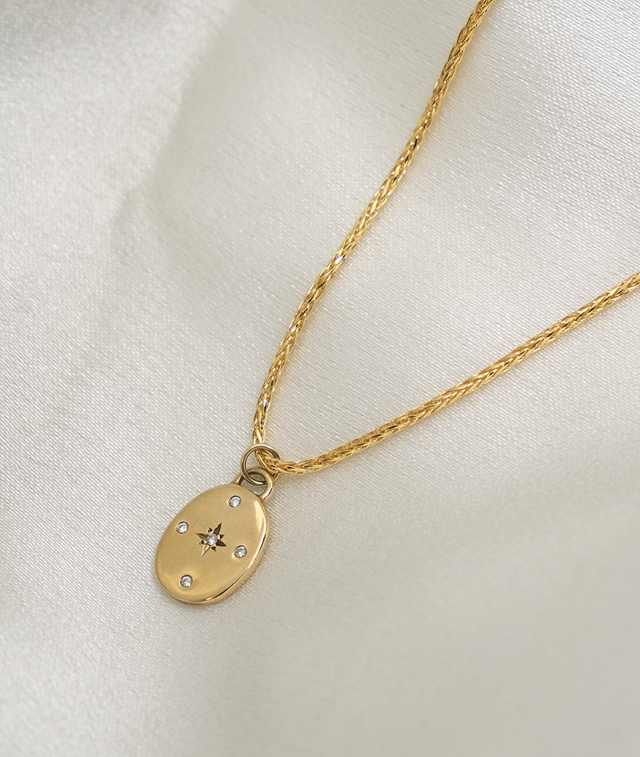 1.0 CT Pear Bezel Solitaire Lab Grown Diamond Necklace