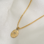 1.0 CT Pear Bezel Solitaire Lab Grown Diamond Necklace