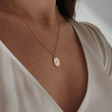 1.0 CT Pear Bezel Solitaire Lab Grown Diamond Necklace