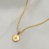 1.0 CT Pear Bezel Solitaire Lab Grown Diamond Necklace