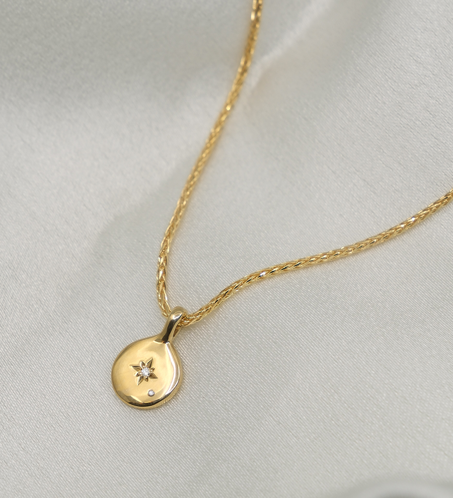 1.0 CT Pear Bezel Solitaire Lab Grown Diamond Necklace