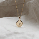 1.0 CT Pear Bezel Solitaire Lab Grown Diamond Necklace