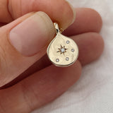 1.0 CT Pear Bezel Solitaire Lab Grown Diamond Necklace