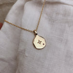 1.0 CT Pear Bezel Solitaire Lab Grown Diamond Necklace
