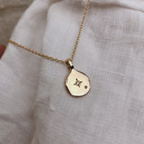 1.0 CT Pear Bezel Solitaire Lab Grown Diamond Necklace