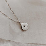 1.0 CT Pear Bezel Solitaire Lab Grown Diamond Necklace