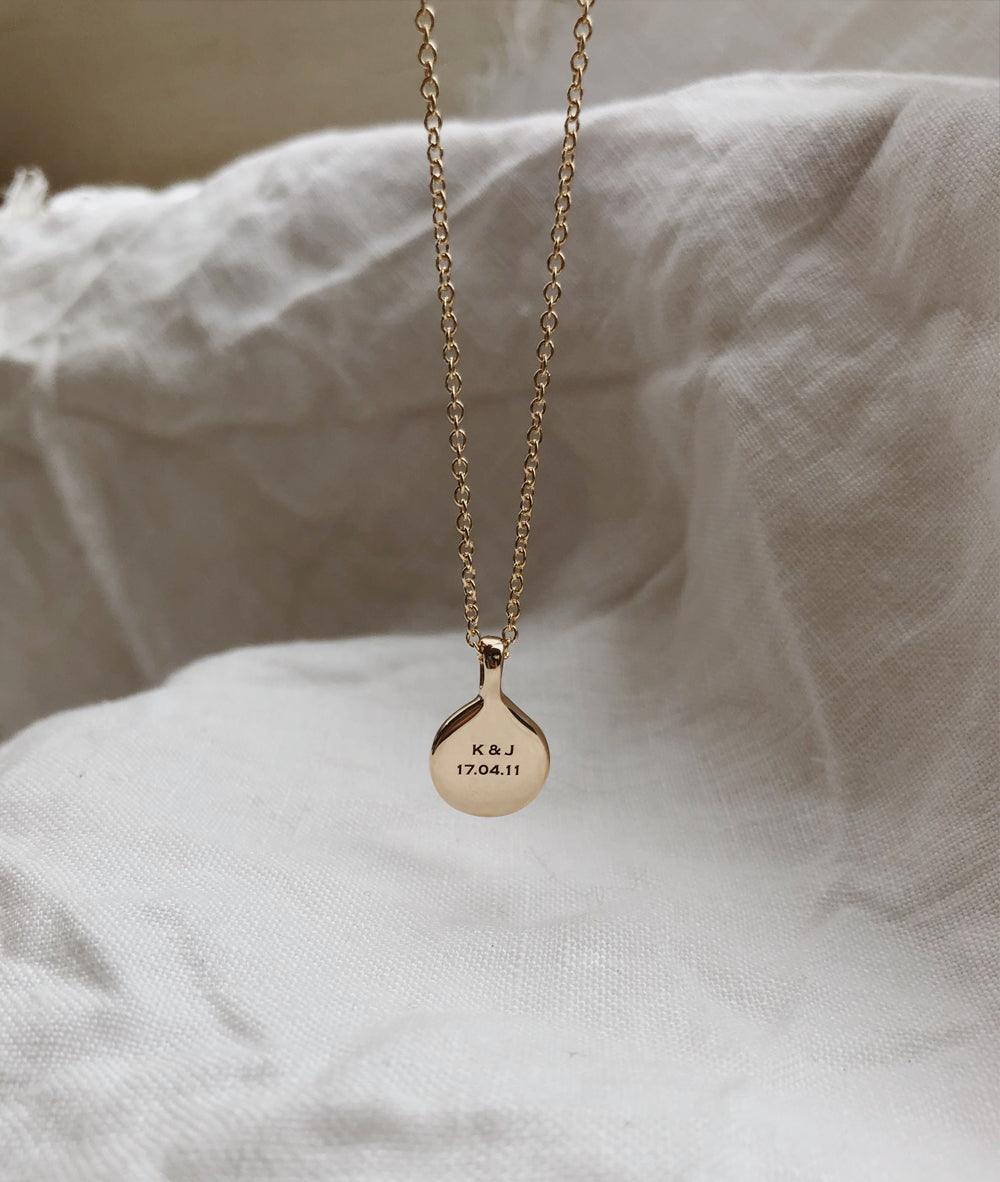 1.0 CT Pear Bezel Solitaire Lab Grown Diamond Necklace