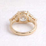 Ciara – Inspired 4 Carat Cushion Cut Five Stones Lab Grown Diamond Engagement Ring