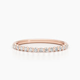 0.3 CT Round Half Eternity CVD EF/VVS Diamond Wedding Band 6