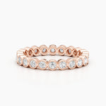 1.65 CT Round Bezel Full Eternity CVD EF/VVS Diamond Wedding Band 8