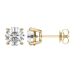 0.50 CT-4.0 CT Round Solitaire CVD F/VS Diamond Earrings 6