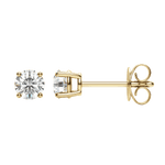 0.50 CT-4.0 CT Round Solitaire CVD F/VS Diamond Earrings 7