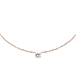 0.50 CT Round Solitaire CVD F/VS Diamond Necklace 7