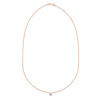 0.50 CT Round Solitaire CVD F/VS Diamond Necklace 8