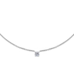 0.50 CT Round Solitaire CVD F/VS Diamond Necklace 1