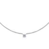 0.50 CT Round Solitaire CVD F/VS Diamond Necklace 1