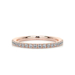 0.3 CT Round Half Eternity CVD EF/VVS Diamond Wedding Band 10