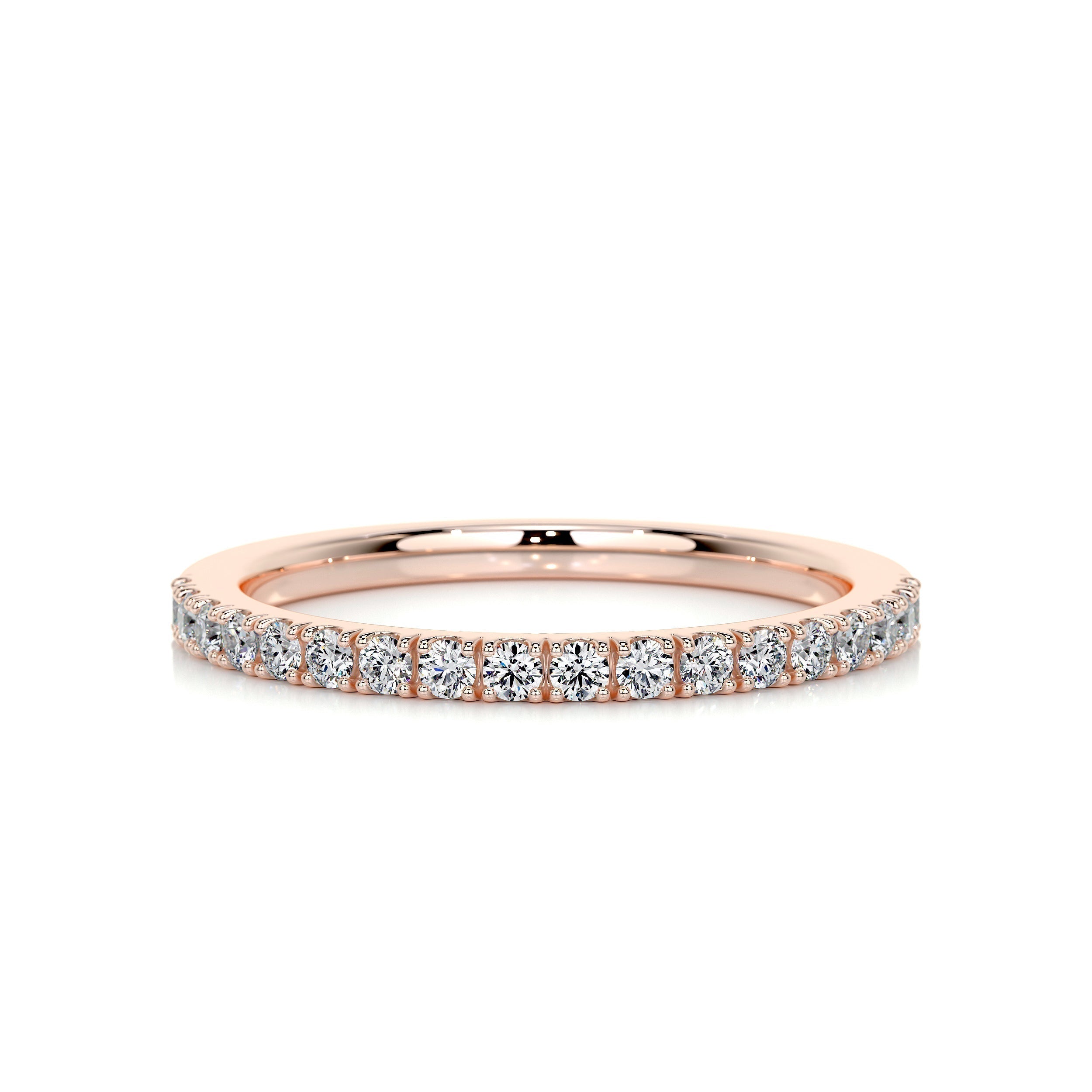 0.3 CT Round Half Eternity CVD EF/VVS Diamond Wedding Band 10
