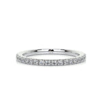 0.3 CT Round Half Eternity CVD EF/VVS Diamond Wedding Band 1