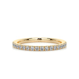 0.3 CT Round Half Eternity CVD EF/VVS Diamond Wedding Band 6