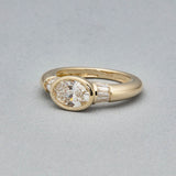 1.55 CT Oval Three Stone Lab Grown Diamond Engagement Ring