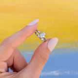 1.33 CT Oval Solitaire Lab Grown Diamond Engagement Ring