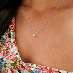 0.50 CT Round Solitaire CVD F/VS Diamond Necklace 2