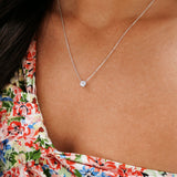0.50 CT Round Solitaire CVD F/VS Diamond Necklace 2