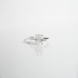 4 CT Oval Solitaire Lab Grown Diamond Engagement Ring