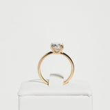 2 CT Round Hidden Halo Lab Grown Diamond Engagement Ring