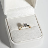 2 CT Round Hidden Halo Lab Grown Diamond Engagement Ring