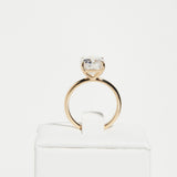 3.5 CT Cushion Solitaire Lab Grown Diamond Engagement Ring