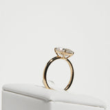 3.5 CT Marquise Solitaire Lab Grown Diamond Engagement Ring