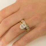 2.01 CT Oval Bezel Lab Grown Diamond Engagement Ring