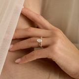 0.23 CT Round Half Eternity Lab Grown Diamond Wedding Band
