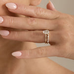 0.23 CT Round Half Eternity Lab Grown Diamond Wedding Band