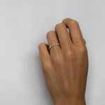 0.23 CT Round Half Eternity Lab Grown Diamond Wedding Band