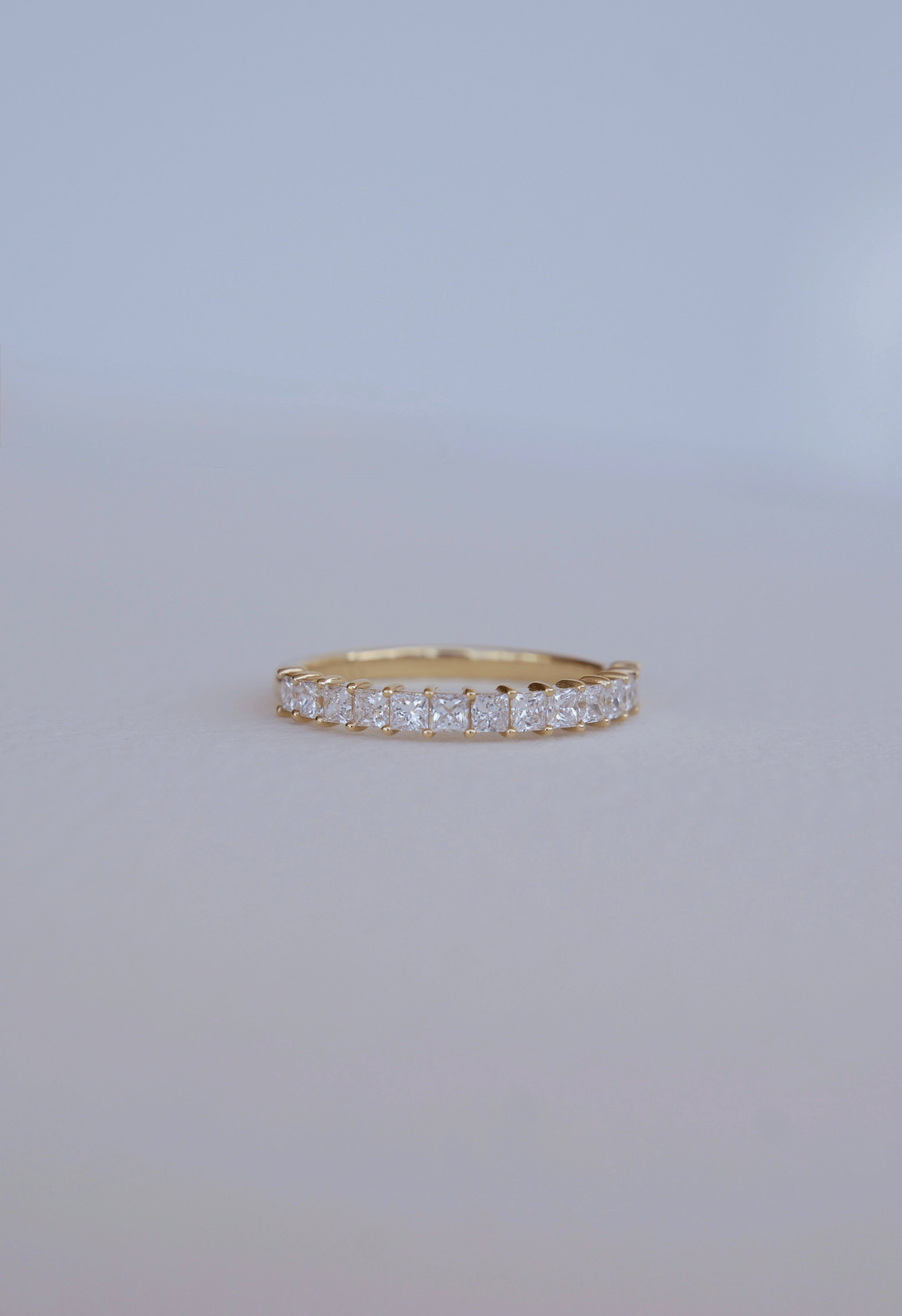 0.23 CT Round Half Eternity Lab Grown Diamond Wedding Band