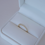 0.23 CT Round Half Eternity Lab Grown Diamond Wedding Band