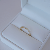 0.23 CT Round Half Eternity Lab Grown Diamond Wedding Band