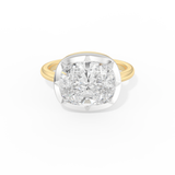 Zendaya – Inspired 5.0 Carat East-West Cushion-cut Solitaire Moissanite