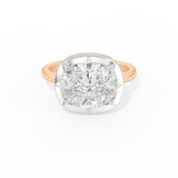 Zendaya – Inspired 5.0 Carat East-West Cushion-cut Solitaire Moissanite
