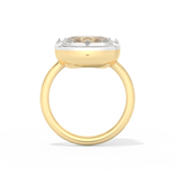 Zendaya – Inspired 5.0 Carat East-West Cushion-cut Solitaire Moissanite