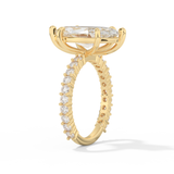 Selena Gomez – Inspired 4.25 Carat Marquise Cut Pave Moissanite