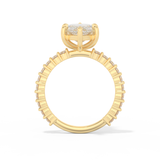 Selena Gomez – Inspired 4.25 Carat Marquise Cut Pave Moissanite