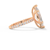 Selena Gomez – Inspired 4.25 Carat Marquise Cut Pave Moissanite
