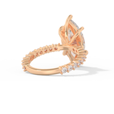 Selena Gomez – Inspired 4.25 Carat Marquise Cut Pave Moissanite