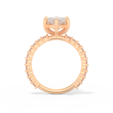 Selena Gomez – Inspired 4.25 Carat Marquise Cut Pave Moissanite